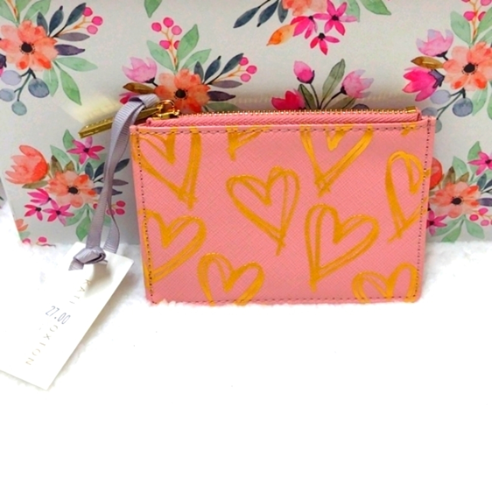 SOLD on MERCARI NWT Katie Loxton Heart Print Card Wallet